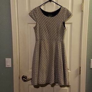 Anthropologie Maeve skater dress greek motif small